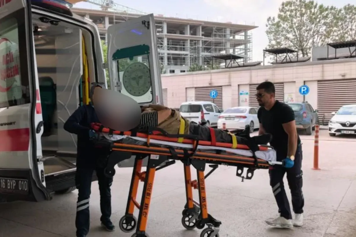İnegöl’de feci kaza! 80 yaşındaki adam hastanelik oldu