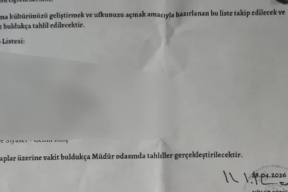 Bu kitap listesi okul müdürünün başını yaktı!