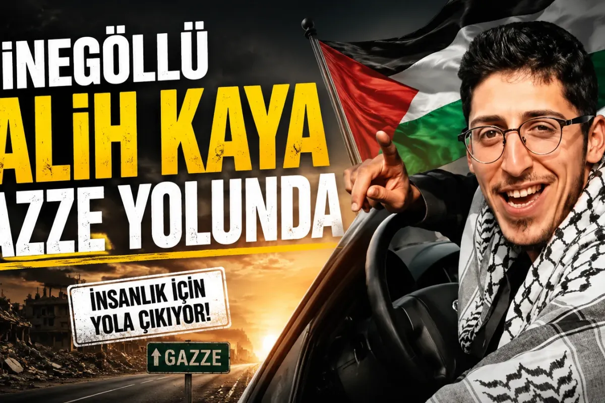 İnegöllü Salih Kaya Gazze Konvoyunda Yola Çıktı