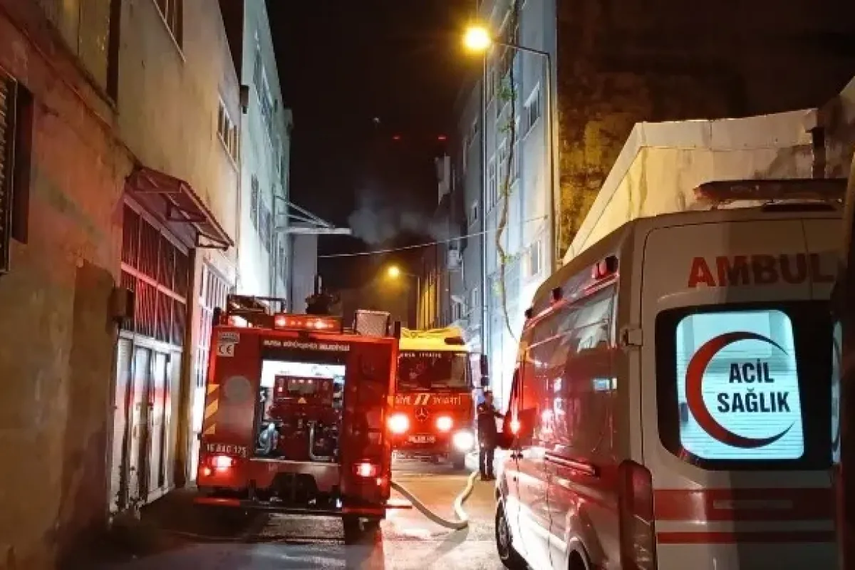 Bursa’da tekstil atölyesinde korkutan yangın