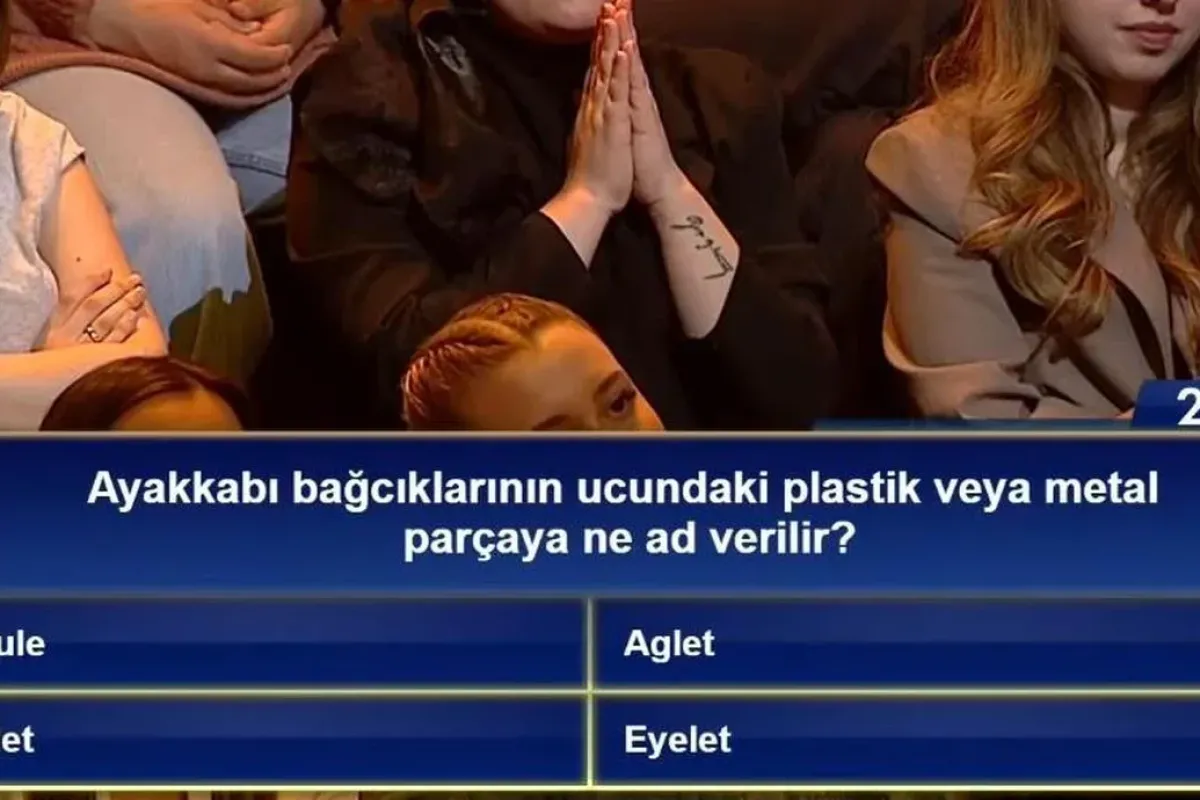 Ayakkabı bağcıklarının ucundaki parçaya ne ad verilir?