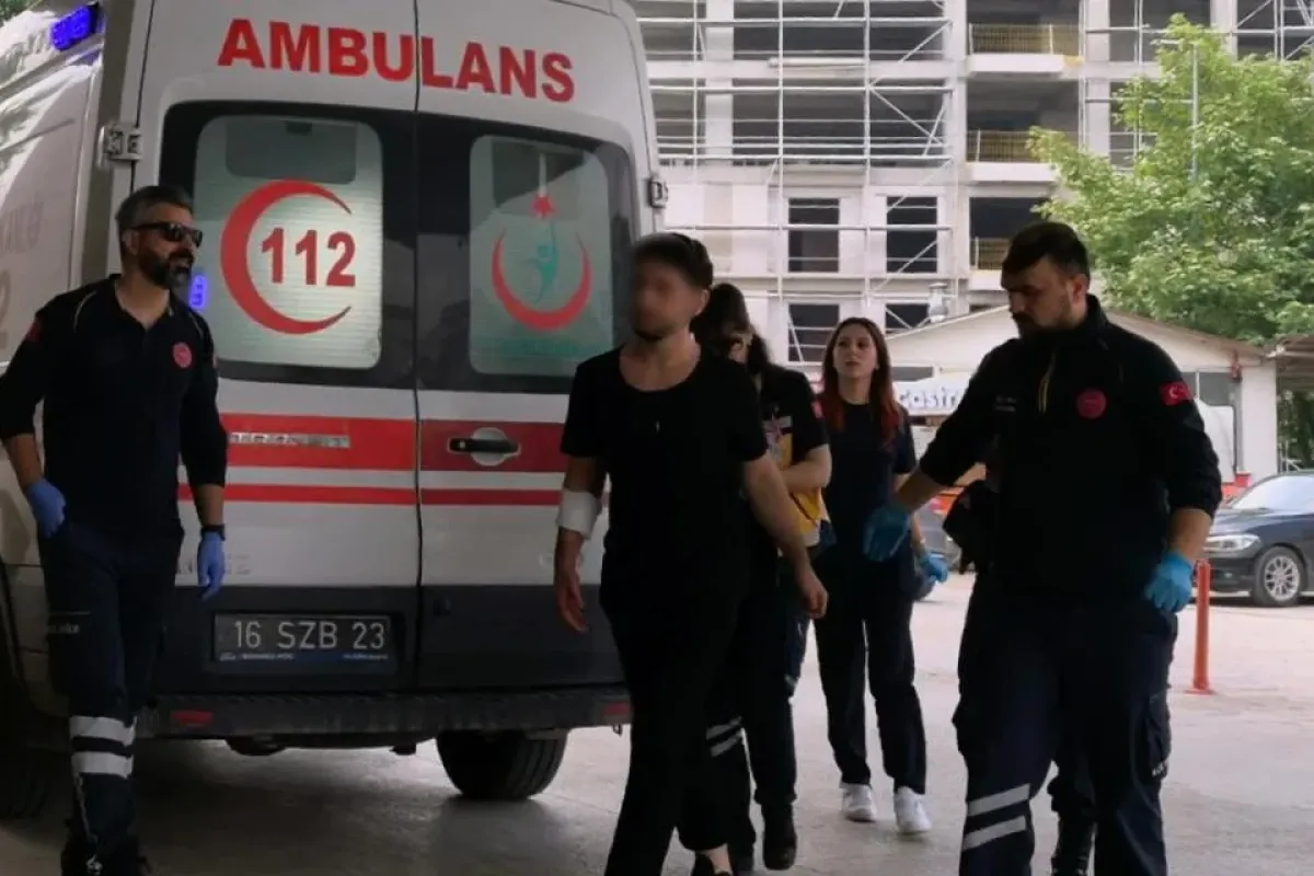 İnegöl'de meyve keserken kanlar içinde kaldı! Bursa'ya sevk edildi