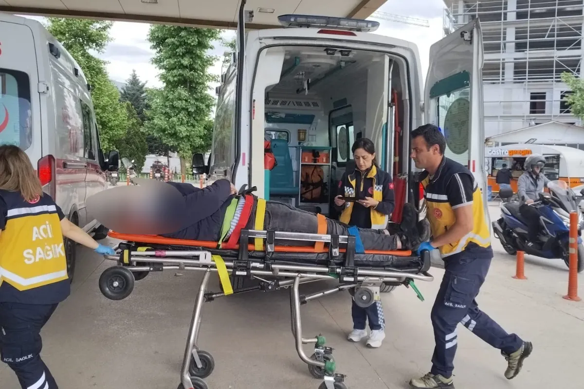 İnegöl'de korkutan kaza! 1 yaralı
