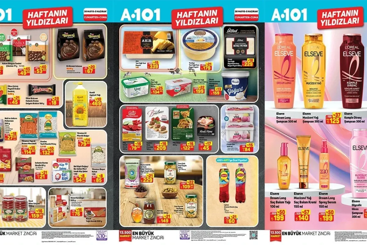 A101 30 Mayıs–5 Haziran 2026 Haftanın Yıldızları indirim listesi
