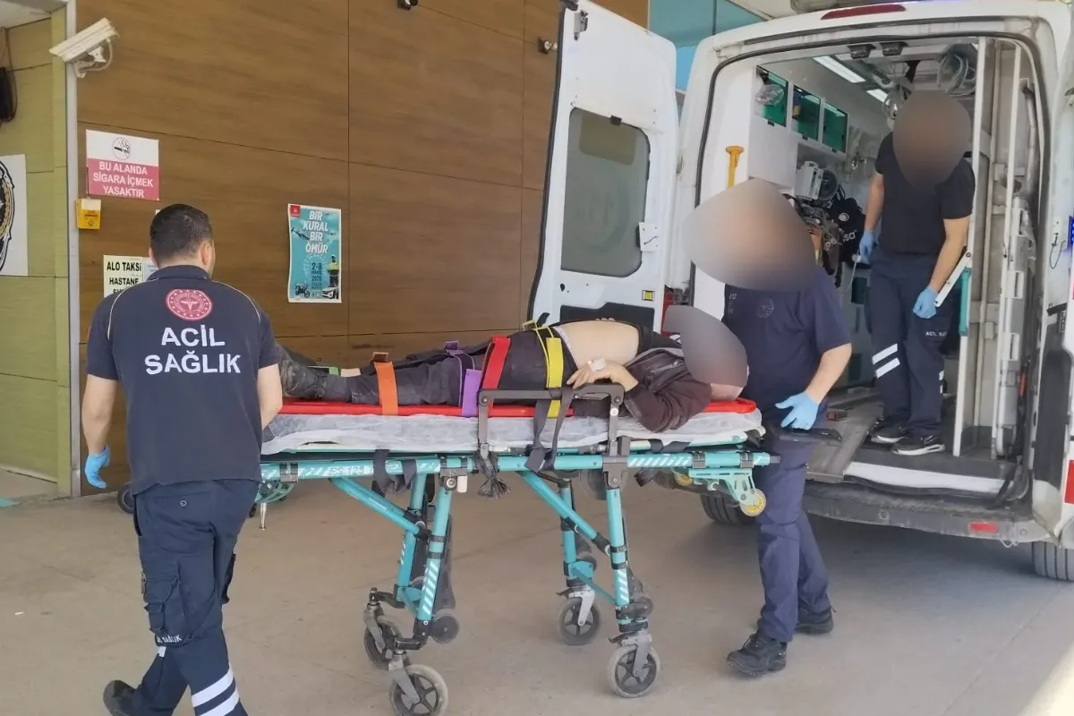 İnegöl'de motosiklet sürücüsü hastanelik oldu!