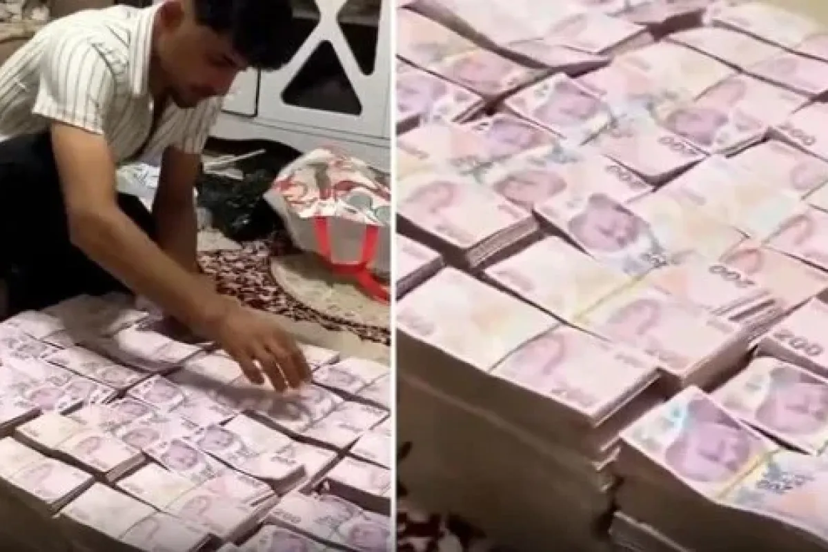 Kazancını böyle paylaştı, sosyal medyanın gündemine oturdu
