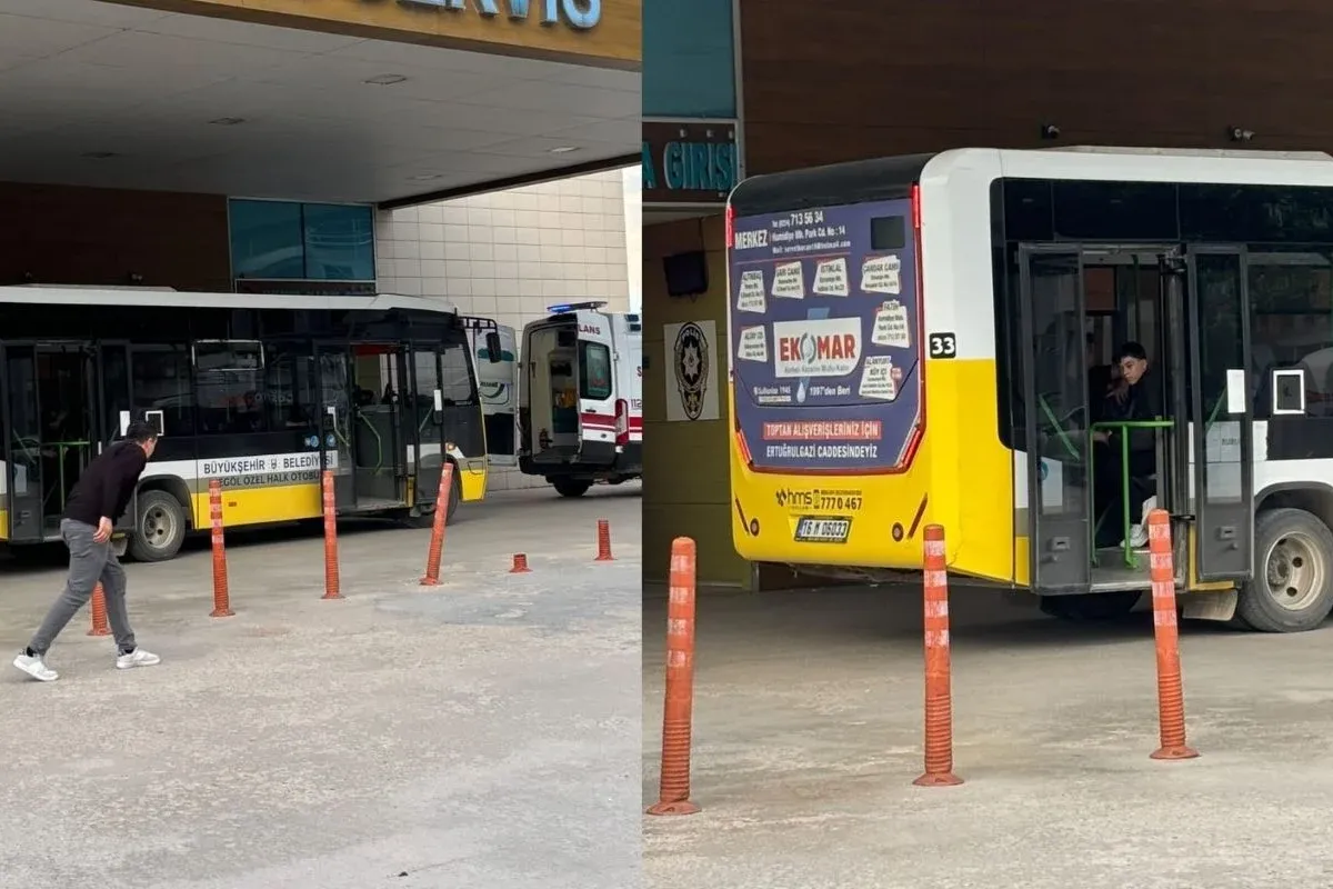 İnegöl'de otobüs şoförü zamanla yarıştı!