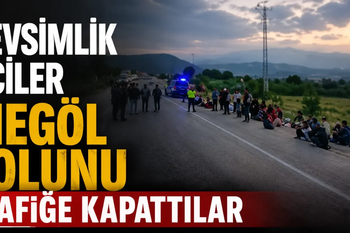 İnegöl-Yenişehir Yolunda Gerginlik: Mevsimlik İşçiler Yolu Kapattı