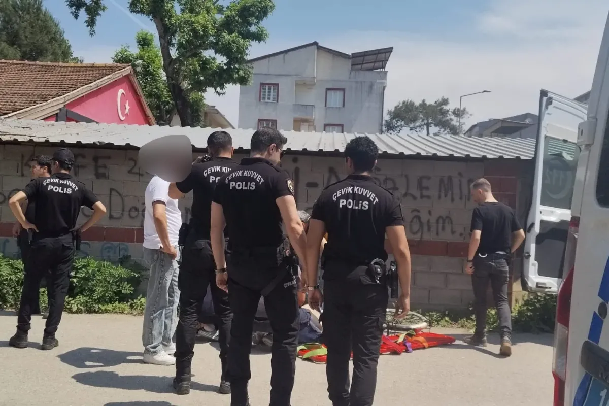 İnegöl'de devrilen bisikletin sürücüsü kurtarılamadı