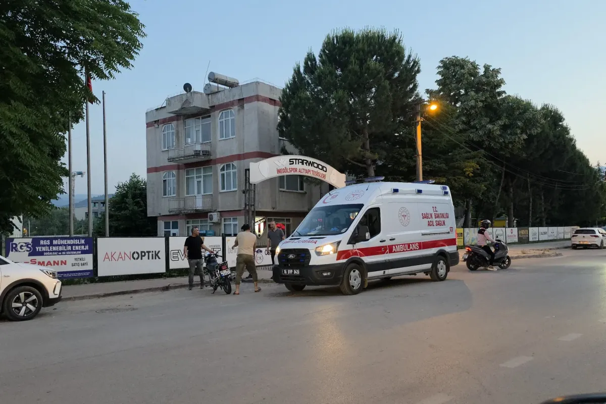 Motosiklet sürücüsü kazada yaralandı