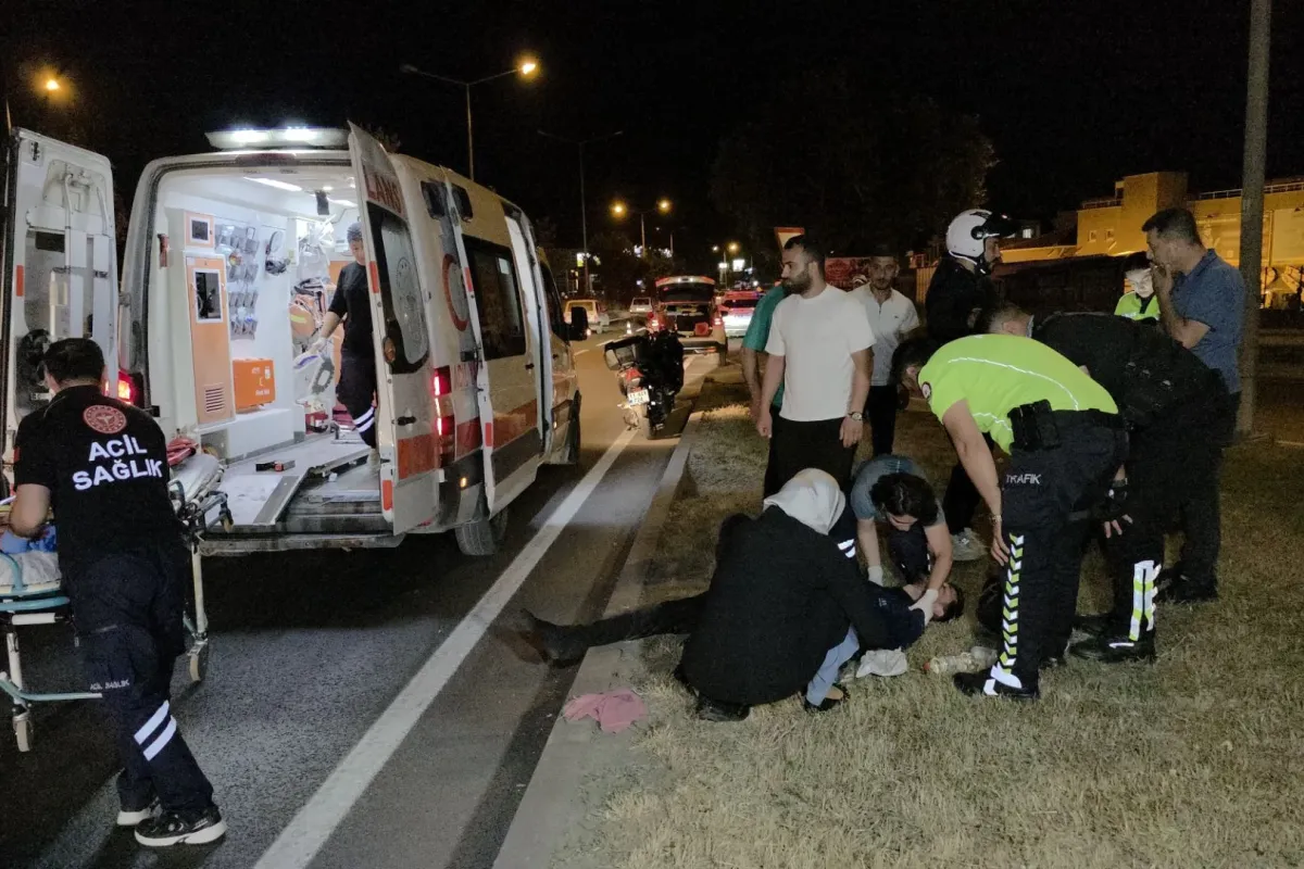 Bursa'da devrilen motosikletin sürücüsü ağır yaralandı