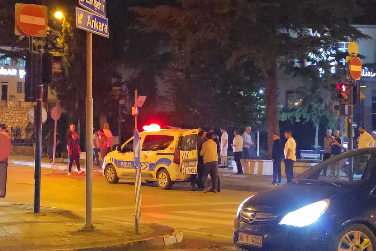 İnegöl'de gergin gece 5 kişi gözaltında
