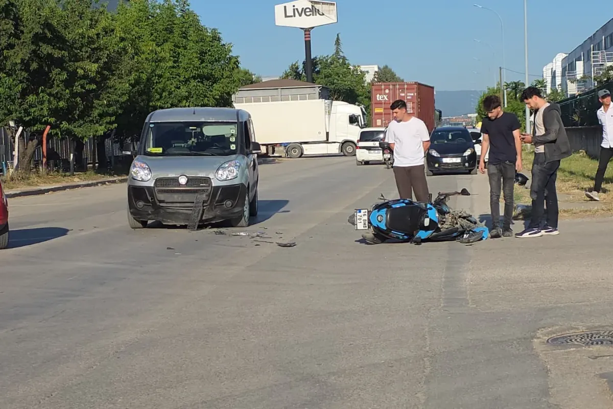 İnegöl Organize Sanayi Bölgesi'nde yürekleri ağza getiren kaza