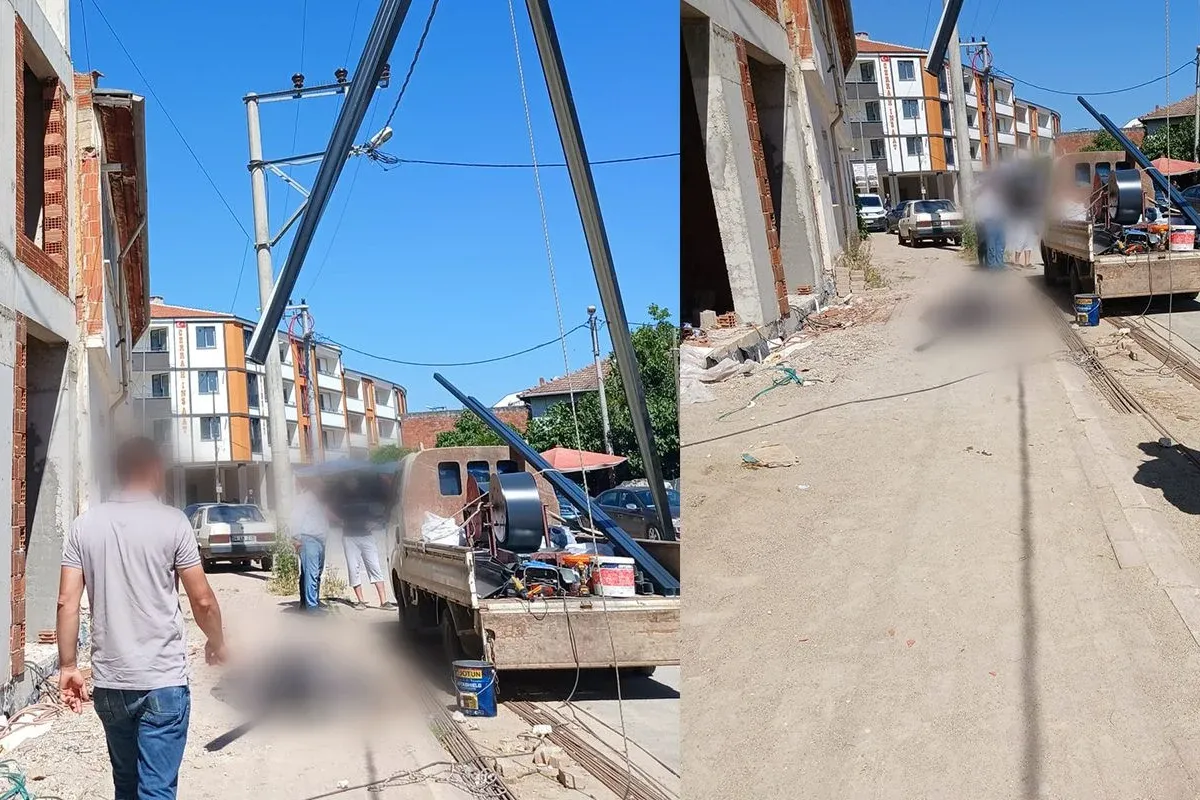 İnegöl’de Korkunç Ölüm: Elektrik Çarpan İşçi Çatıdan Düştü