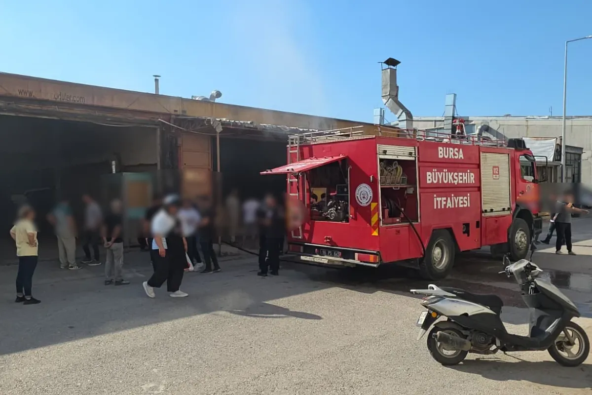 İnegöl'de iş yerinde hareketli dakikalar!