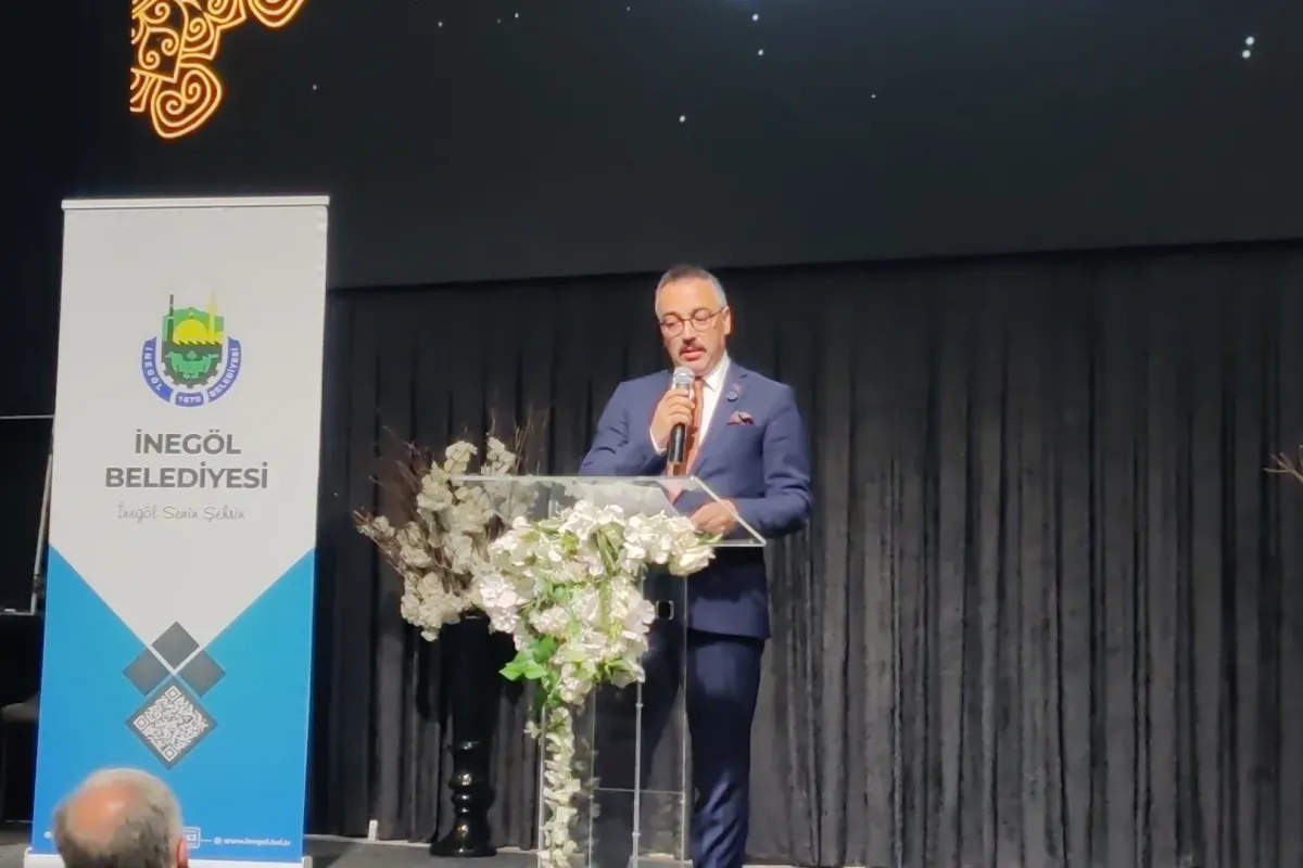 İnegöl Kaymakamı Eren Arslan Veda Konuşmasında Gözyaşlarını Tutamadı