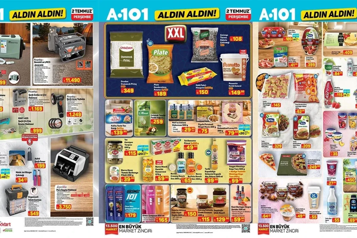 A101 2 Temmuz 2026 Aktüel Kataloğu Yayınlandı! Portatif Klima, QLED TV ve Elektrikli Bisiklet Geliyor
