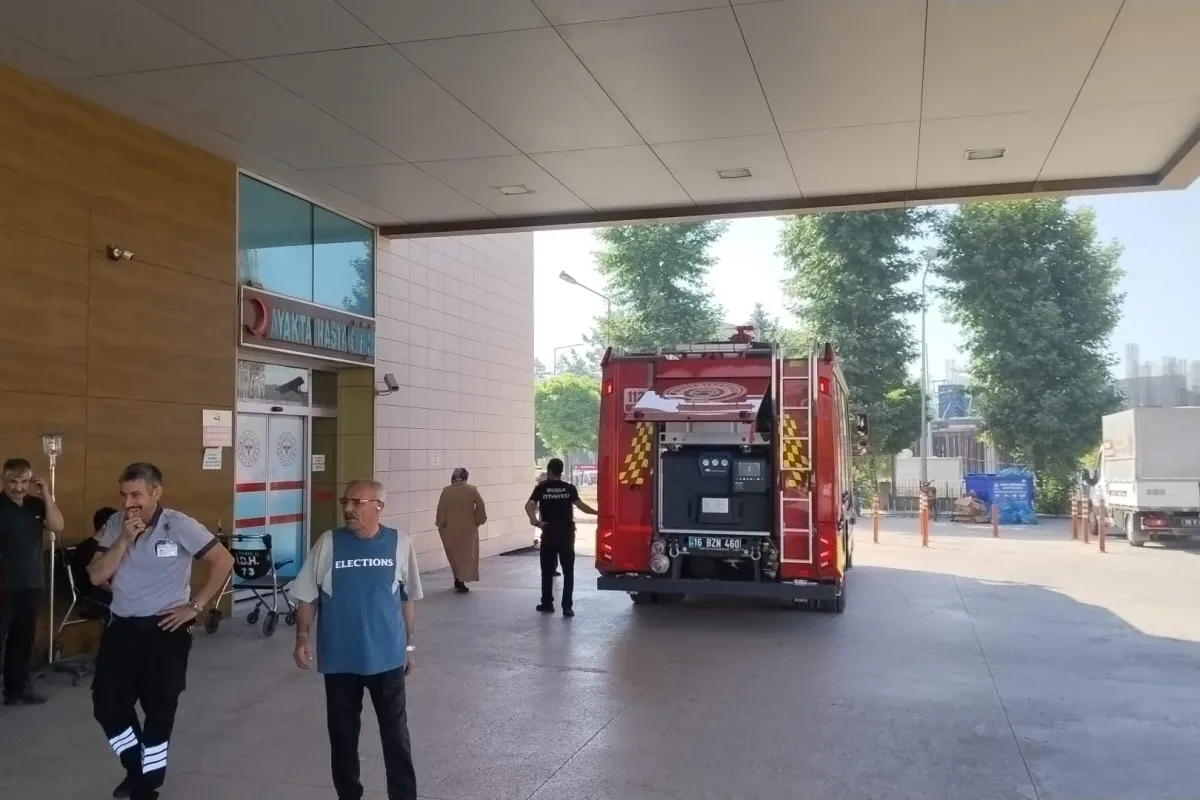 İnegöl'de acil serviste yangın paniği