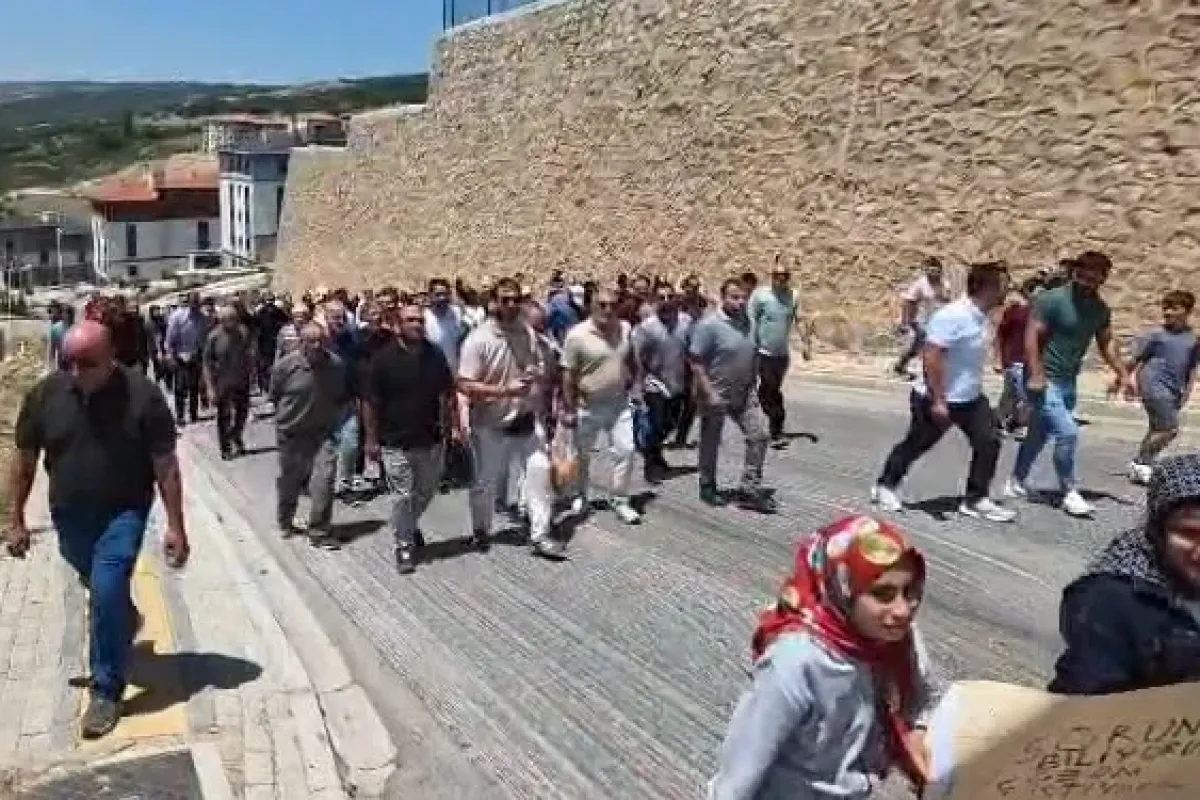 İnegöl'de yüzlerce kişi o bölgede toplandı