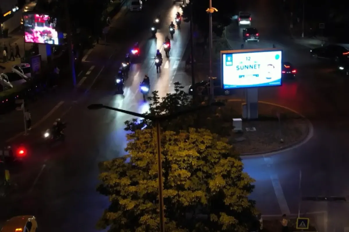 Bursa’nın gözde mahallesinde çok sayıda ekiple ’huzur’ denetimi