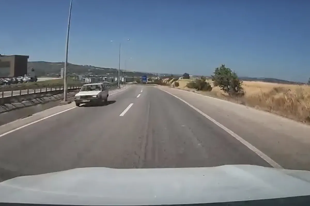 Çanakkale’de ters yönde giden sürücü kazaya davetiye çıkarttı