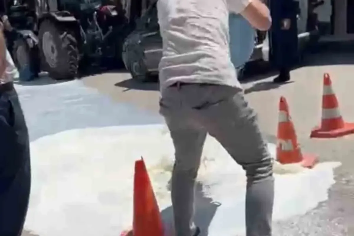 Belediye önüne süt dökme eyleminin ardındaki gerçek ortaya çıktı