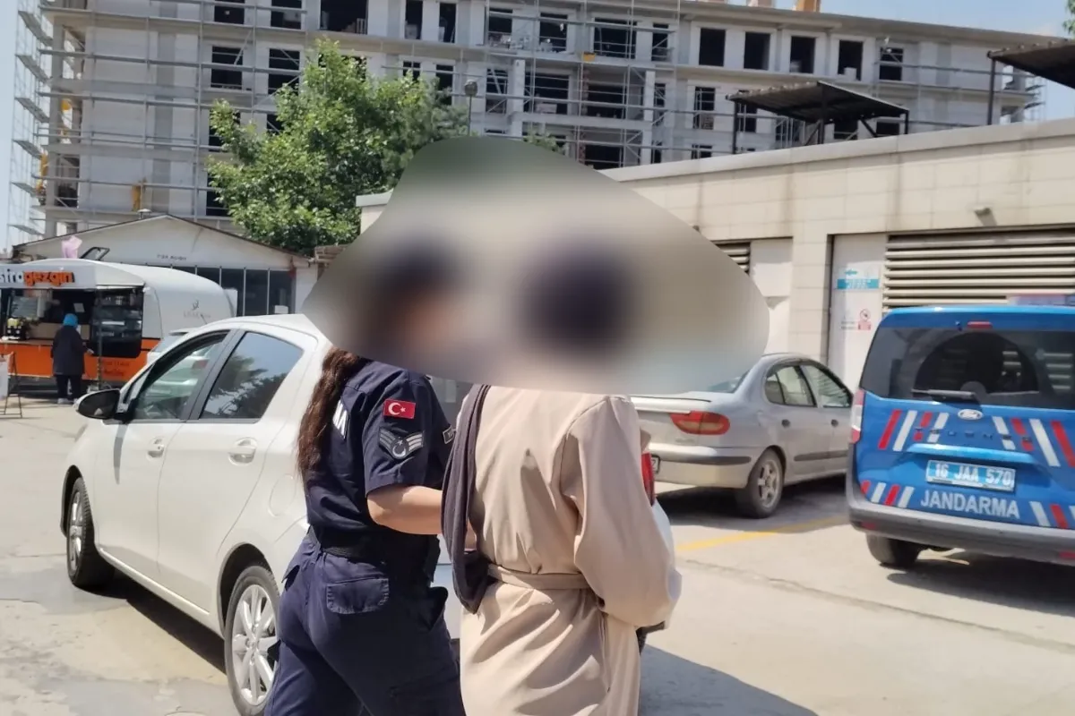 İnegöl'de çocuklarını görmeye giden kadın gözaltında
