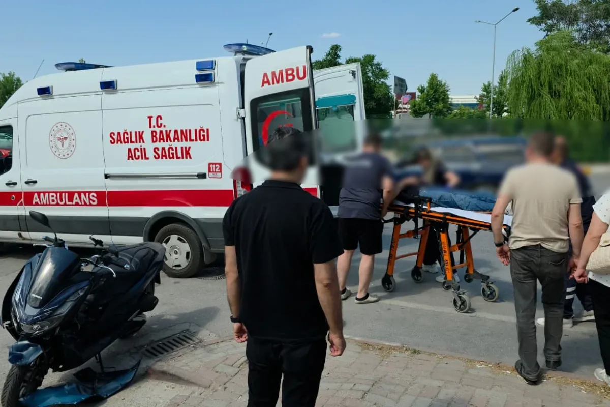 İnegöl'de korkutan kaza! 1 yaralı