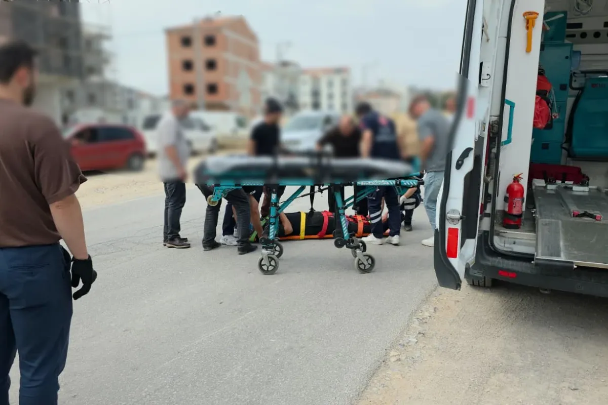 İnegöl'de Kamyondan Kaçarken Kaza Yaptı! Hastaneye Kaldırıldı