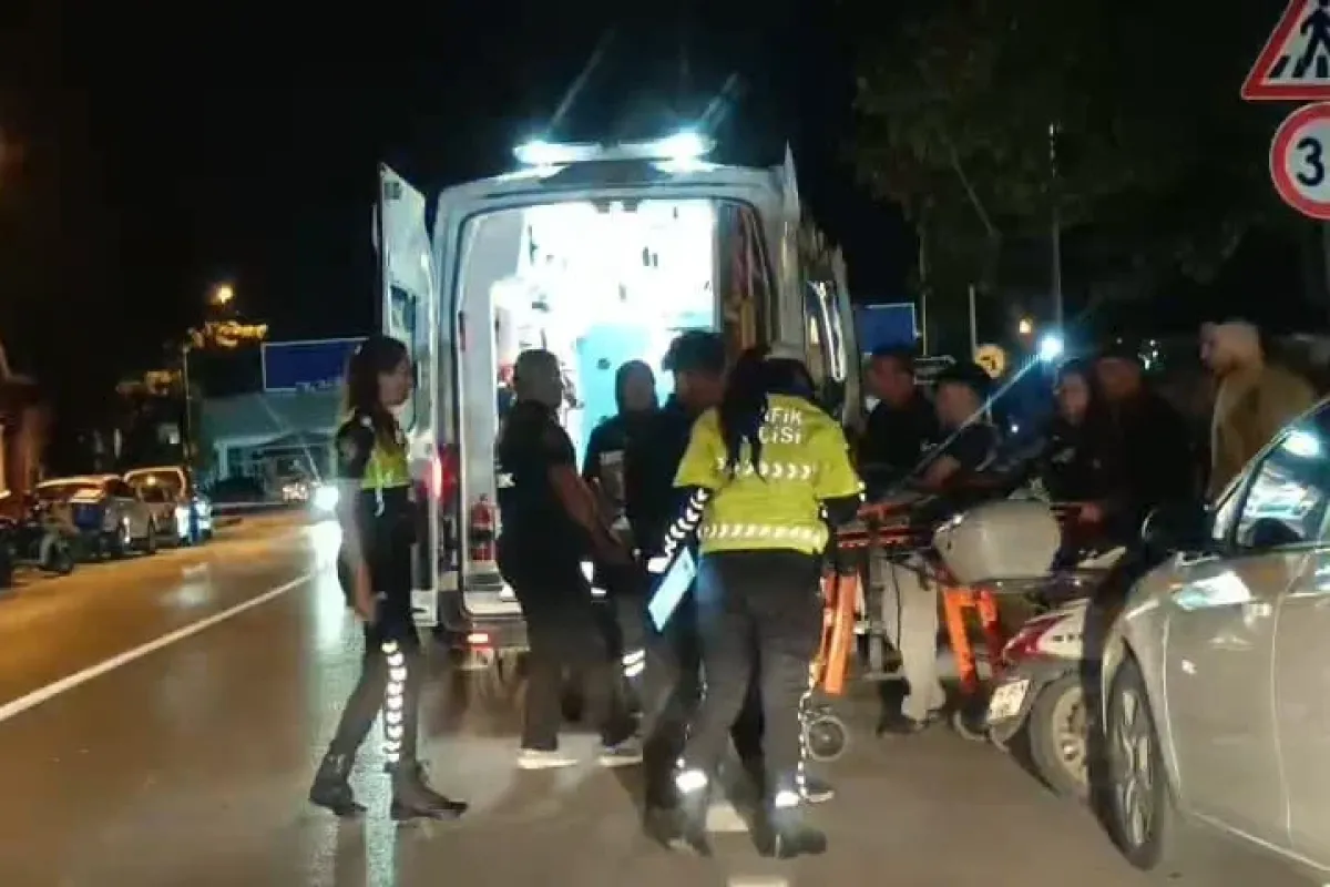 İnegöl'de Motosiklet Kazası! Sürücü Hastaneye Kaldırıldı