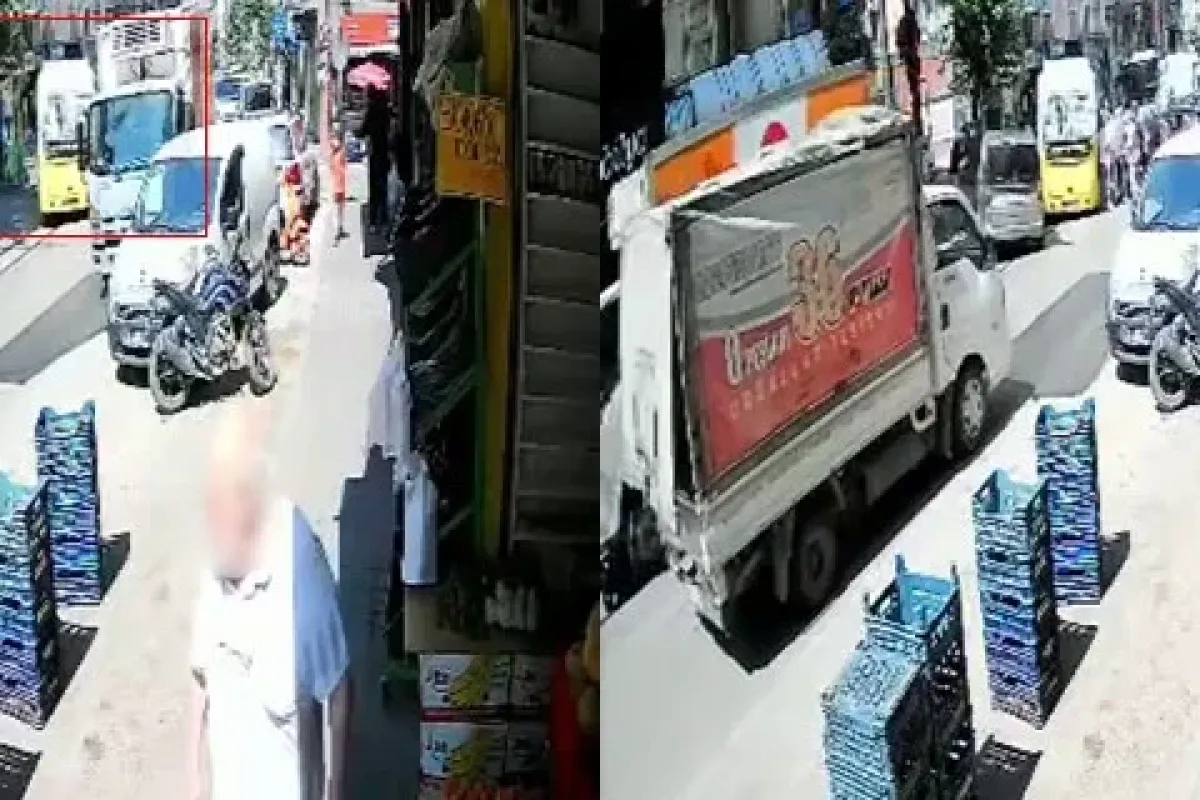 Şerit işgali kazaya neden oldu! Arkasına bile bakmadan gitti