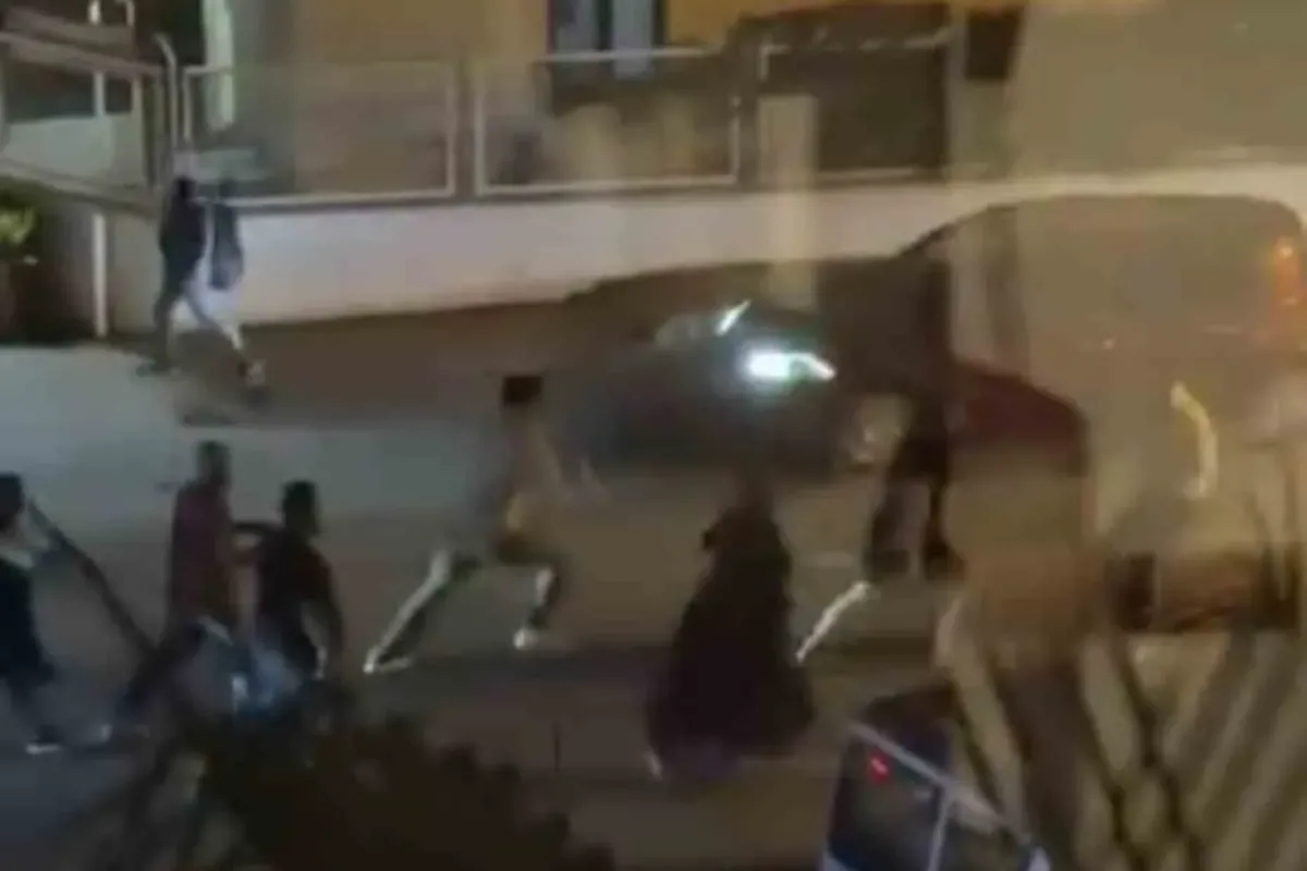 Bursa’da aileler arasında meydan muharebesi kamerada