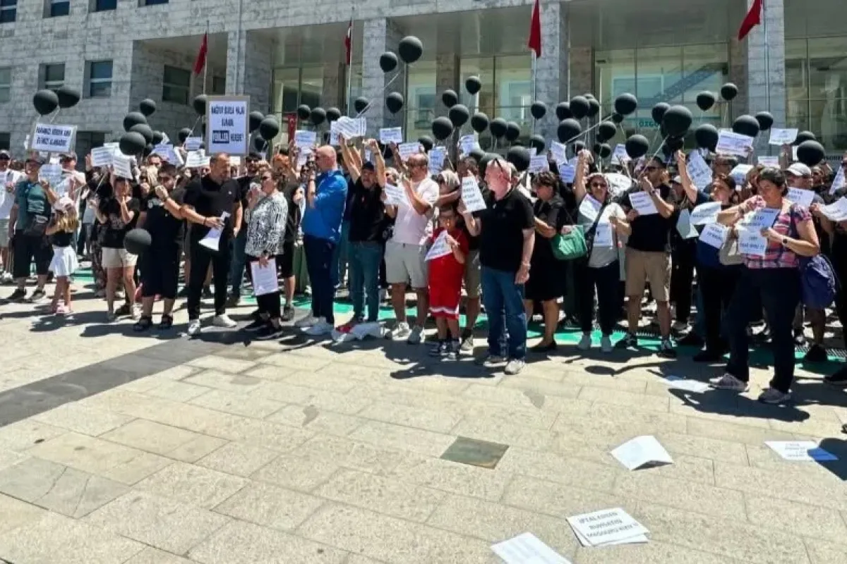 Atış Yapı mağdurları eylemde
