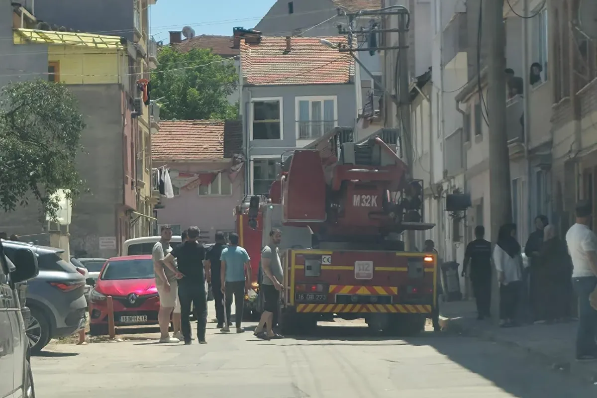 İnegöl'de panik dolu anlar!