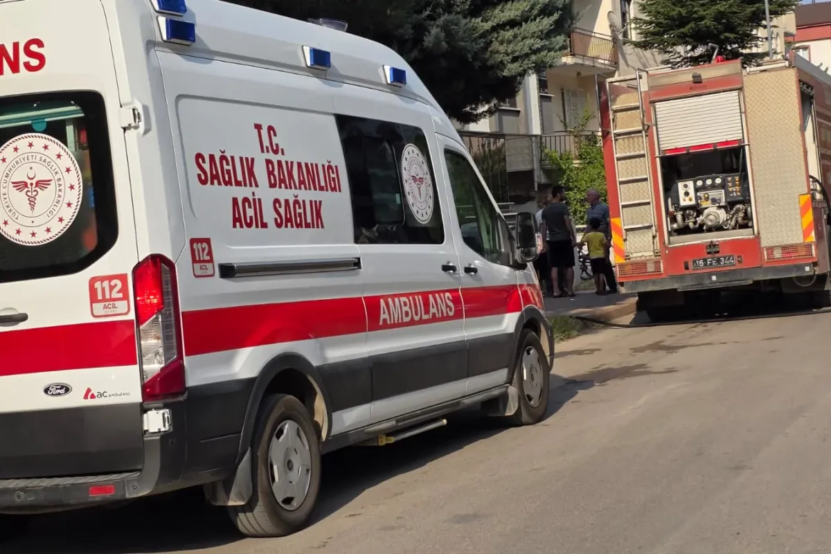 İnegöl'de korkutan kömürlük yangını!