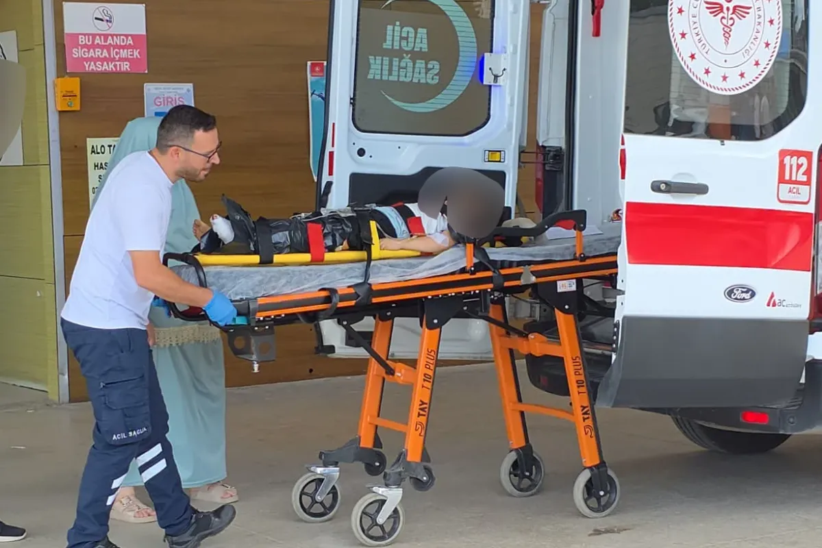 İnegöl'de kamyonun çarptığı çocuk Bursa'ya sevk edildi!