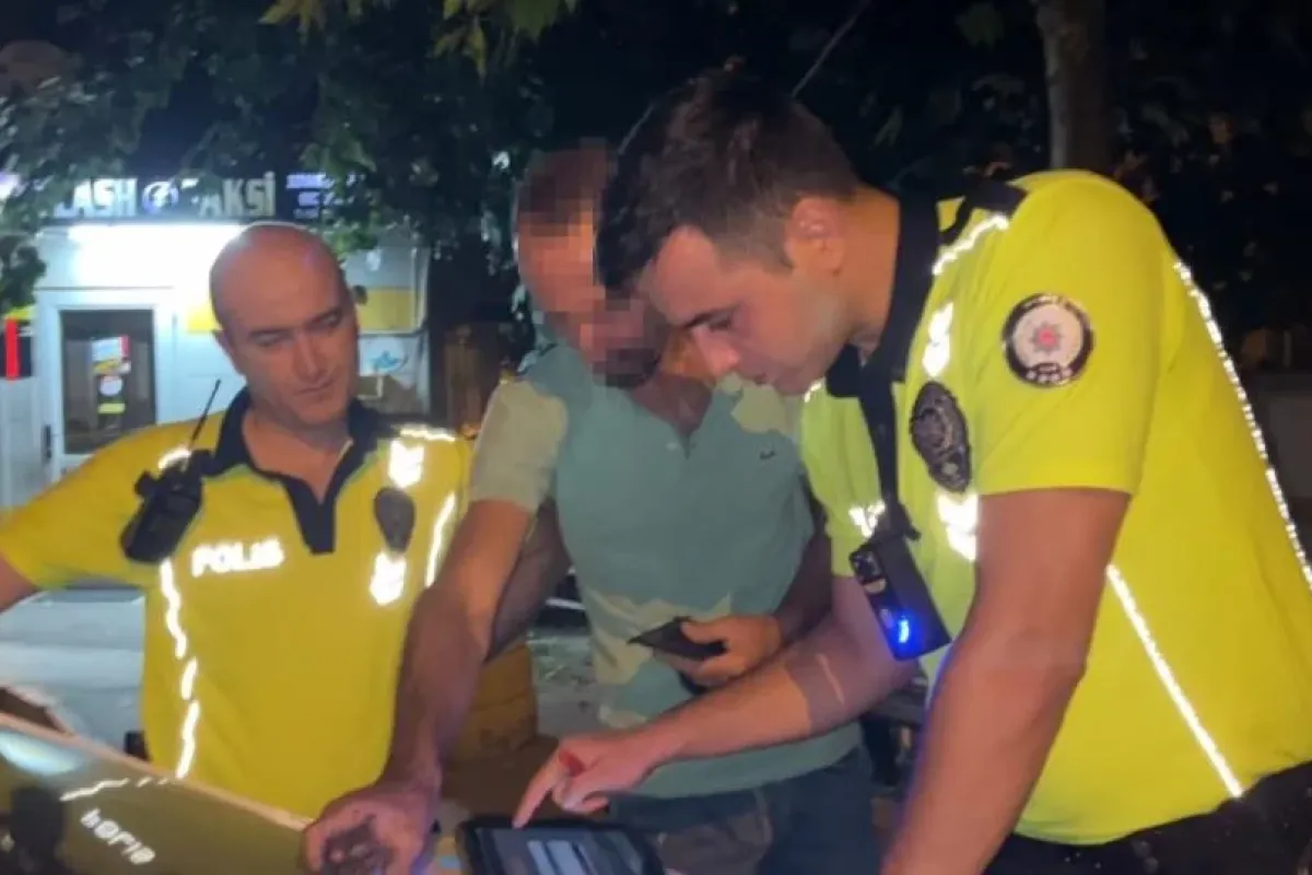 Kendi isteğiyle denetime geldi polise şarkı söyledi