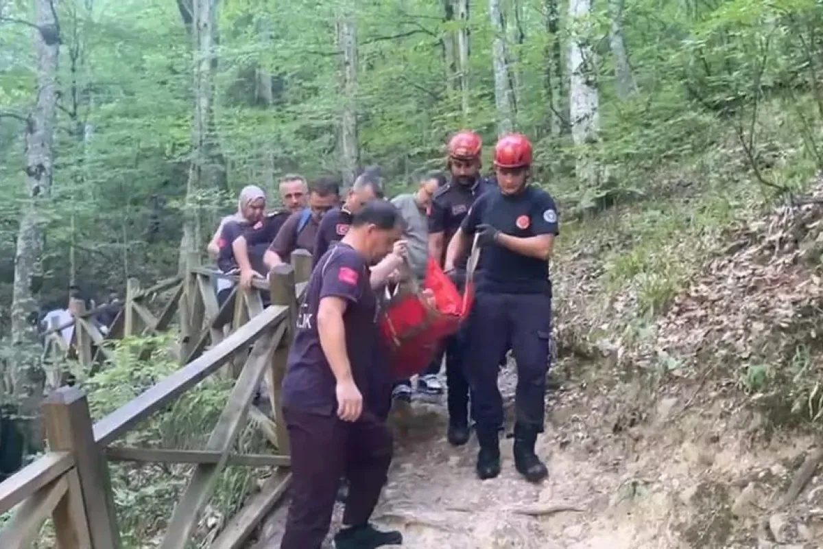Oylat Şelalesi'nde Korku Dolu Anlar! Ekipler Talihsiz Kadın için Seferber Oldu