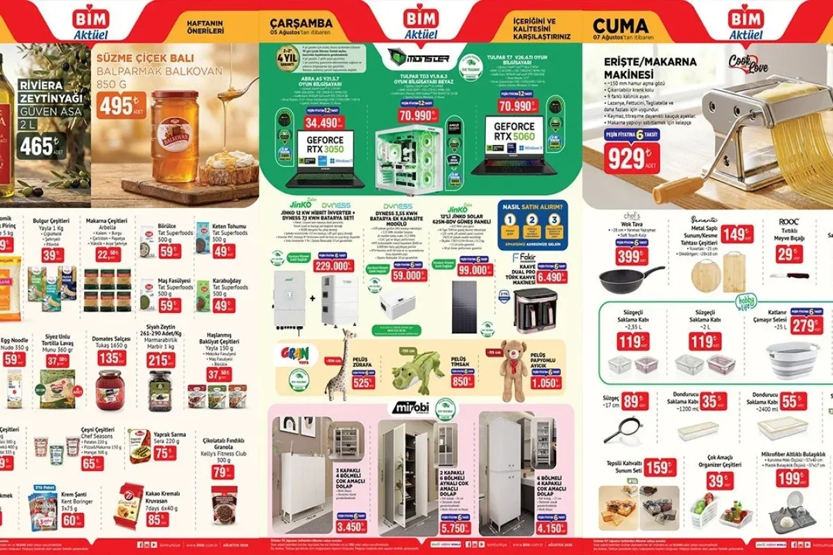 BİM 4-5-7 Ağustos aktüel ürünler listesi ve fiyatları açıklandı