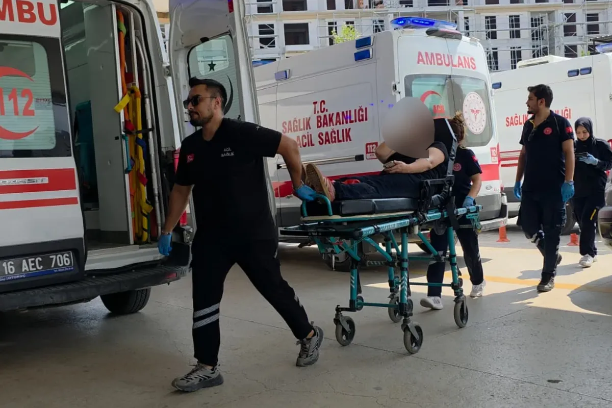 İnegöl'de acı içinde yerde kaldı!