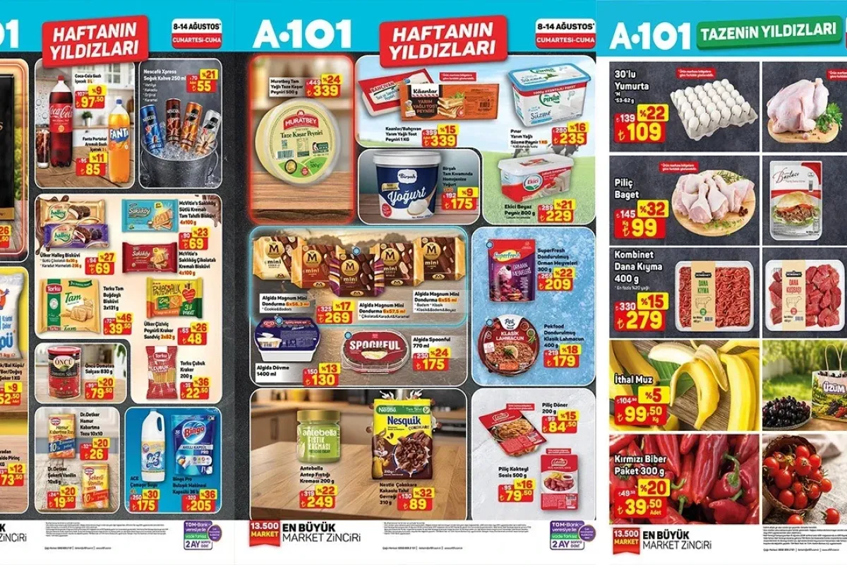 A101 8-14 Ağustos 2026 haftanın yıldızları kataloğu ve fiyat listesi