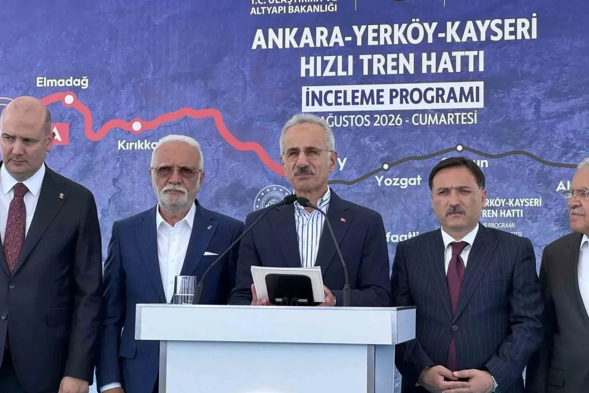Bakan Uraloğlu: "Yerköy - Kayseri Yüksek Hızlı Tren Projesi’nde işin yarısını tamamladık"