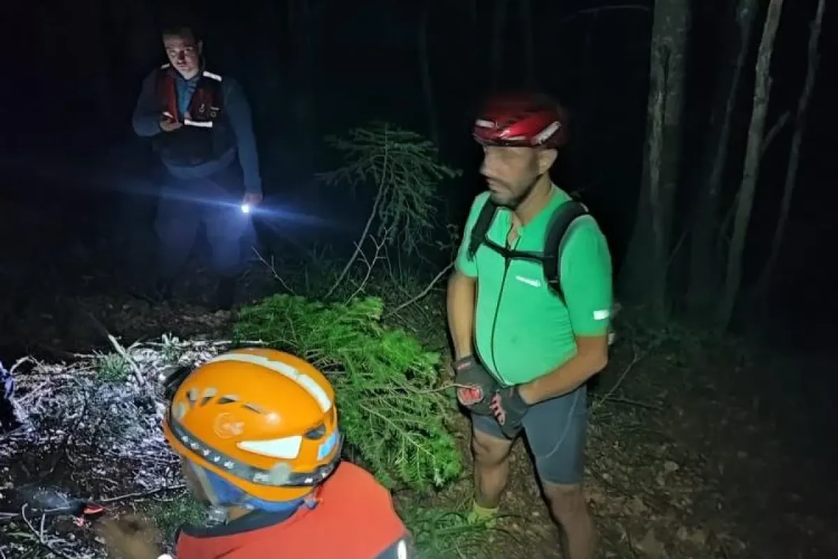 Bisikletiyle Mahsur Kaldı! Dronla Kurtarıldı