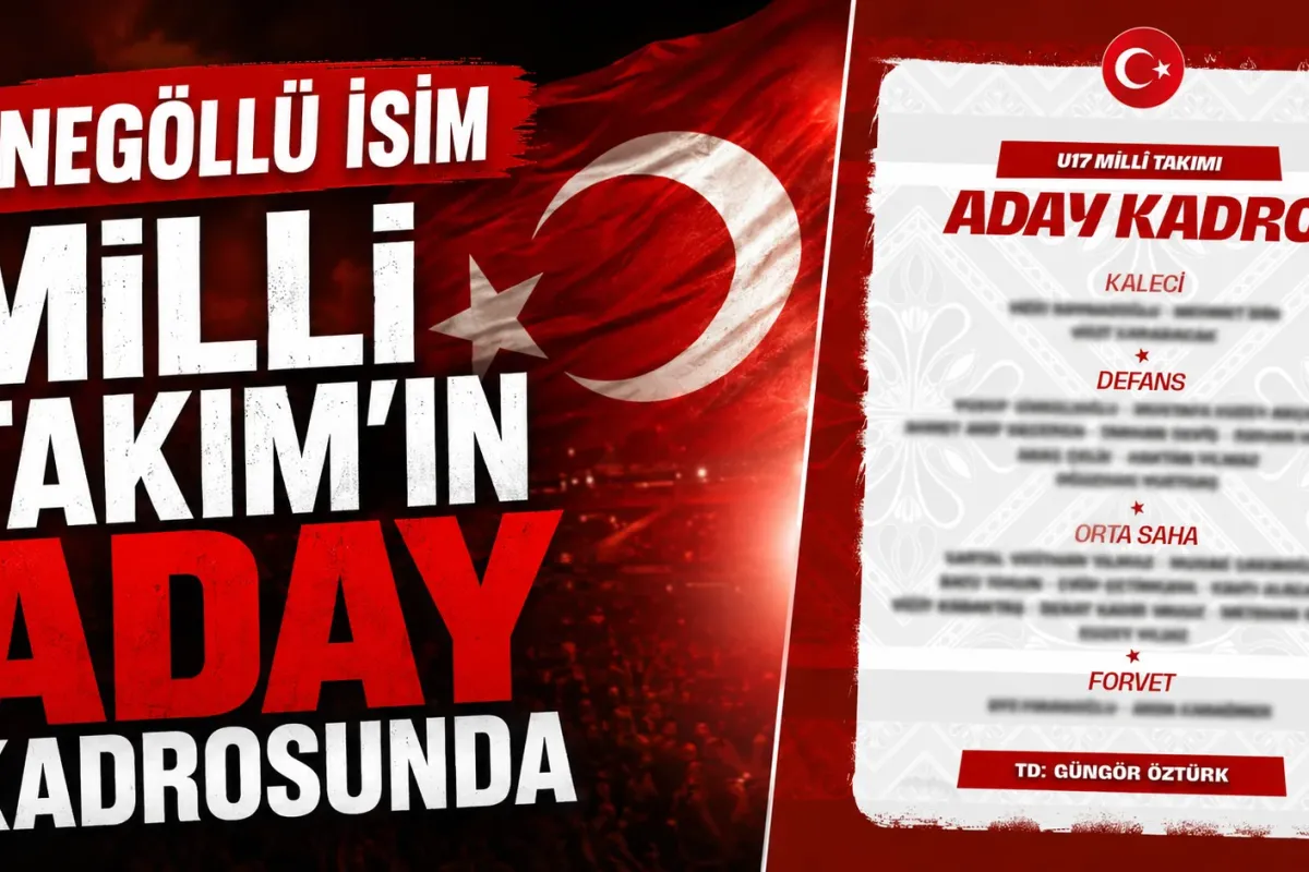 İnegöllü isim Milli Takım'ın aday kadrosunda