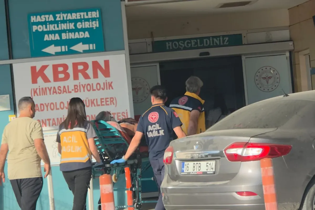 İnegöl'de bulvar üzerinde motosiklet kazası