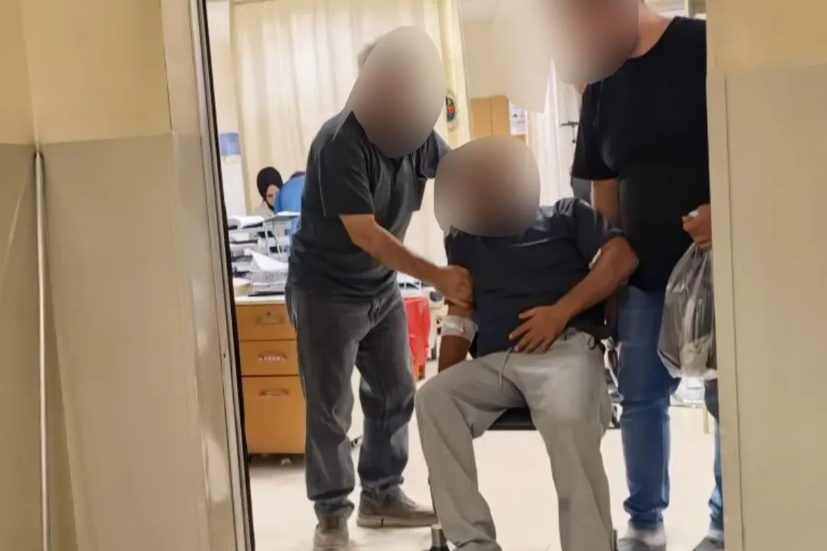 İnegöl'de feci kaza! Çivi karnına saplandı