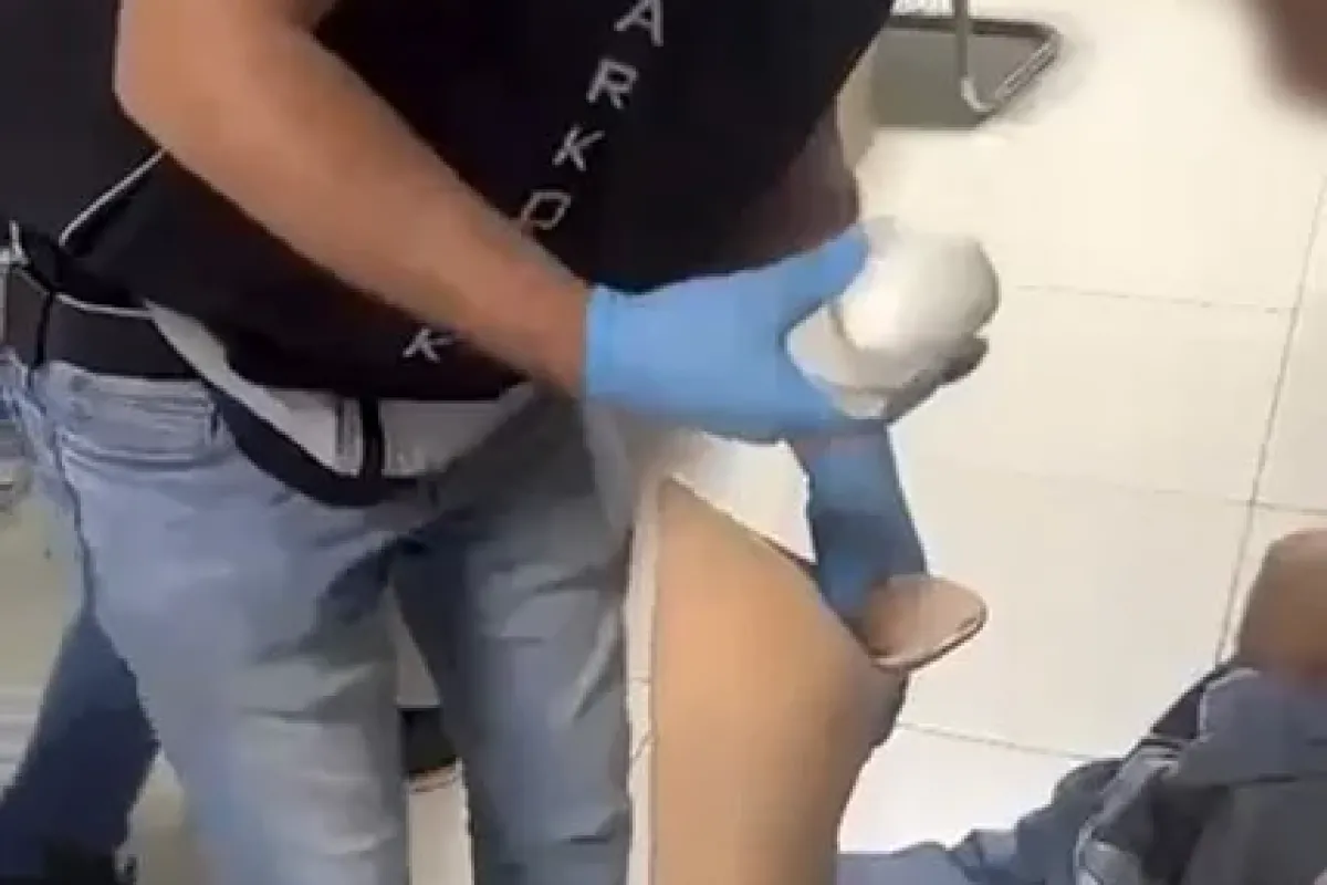 Protez bacağına sakladıkları sonunu getirdi!