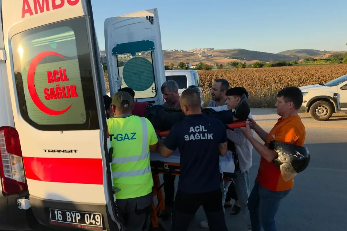 İnegöl’de kaza sonrası adres gerginliği! Sürücü ağır yaralı