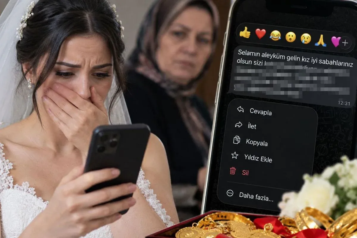 Düğün sabahı geline gelen mesaj şoke etti!