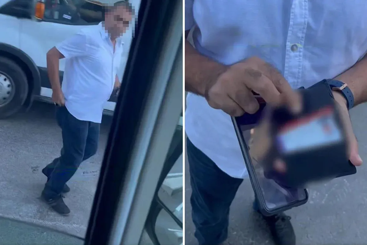 Kimliğini gösterip trafikte vatandaşı yumrukladı!